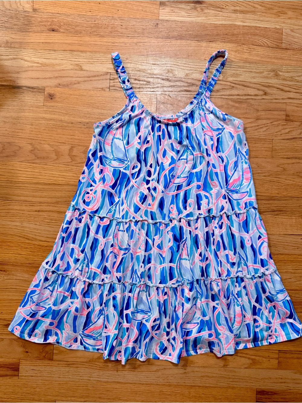 Lilly Pulitzer Loro Swing Dress – Sailboat Print – Size Large